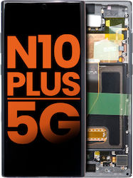 Oled Асембли Рамка Samsung Galaxy Note 10 Plus 5G Blemish Grade B Aura Черен