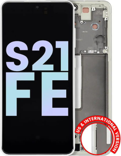 Oled Assembly Frame Samsung Galaxy S21 Fe 5g Us & International Version Service Pack Olive Green