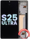 Oled Assembly Frame Samsung Galaxy S25 Ultra 5g Us & International Service Pack Titanium Jet Black