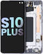 Oled Assembly Frame Samsung Galaxy S10 Plus Service Pack Prism White