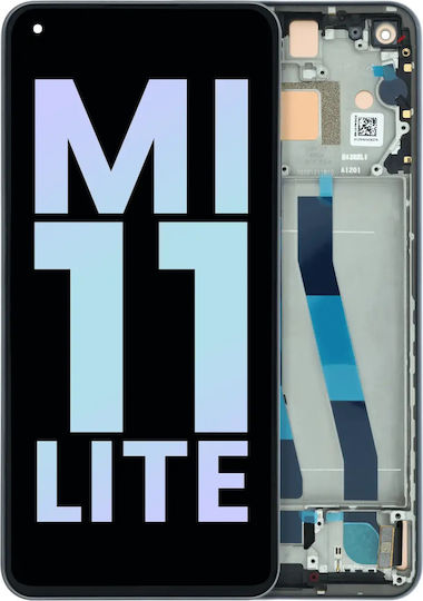 Oled Assembly Frame Compatible Xiaomi Mi 11 Lite Genuine Black