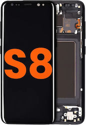 Oled Assembly Frame Samsung Galaxy S8 Blemish Grade B Midnight Black