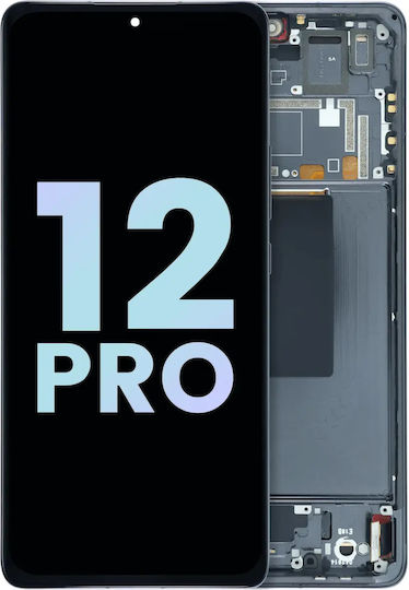 Oled Ersatzbildschirmrahmen Xiaomi 12 Pro Service Pack Grau