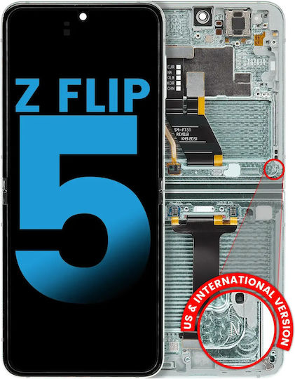 Inner Oled Assembly Frame Samsung Galaxy Z Flip 5 5g Us & International Aftermarket Mint