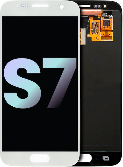 Oled Ersatzbildschirm Ohne Rahmen Samsung Galaxy S7 Service Pack Weiß Perle