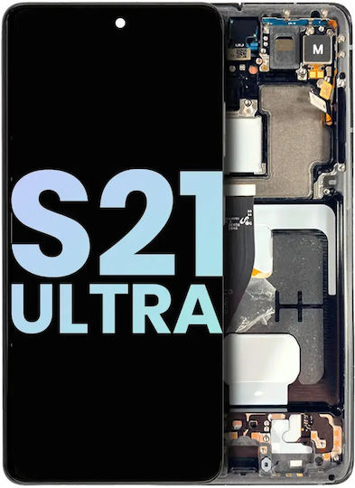 Oled Assembly Frame Samsung Galaxy S21 Ultra 5g Service Pack Phantom Black