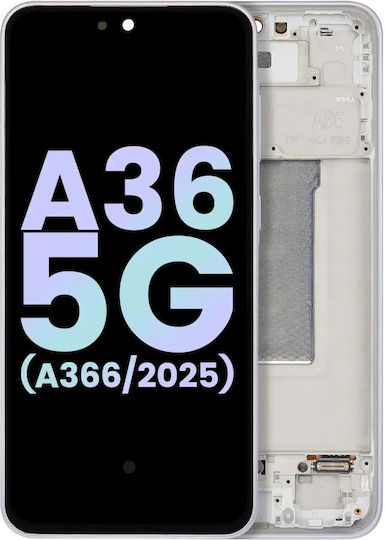 Oled Assembly Frame Samsung Galaxy A36 5g A366 2025 Service Pack Lavender