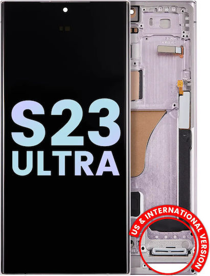 Oled Assembly Frame Samsung Galaxy S23 Ultra 5g Us & International Service Pack Lavender