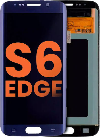 Oled Асембли Без Рамка Samsung Galaxy S6 Edge С дефект Клас B Черен Сапфир