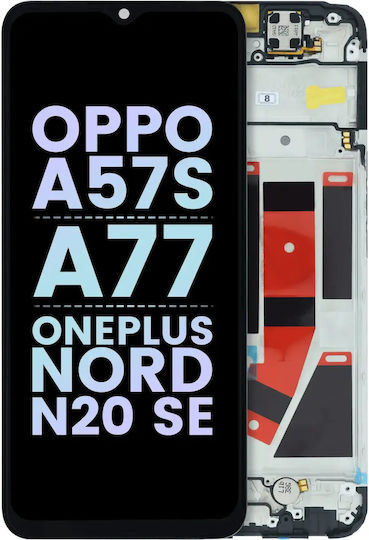 LCD модул с рамка Oppo A57s A77 Oneplus Nord N20 Se оригинален черен