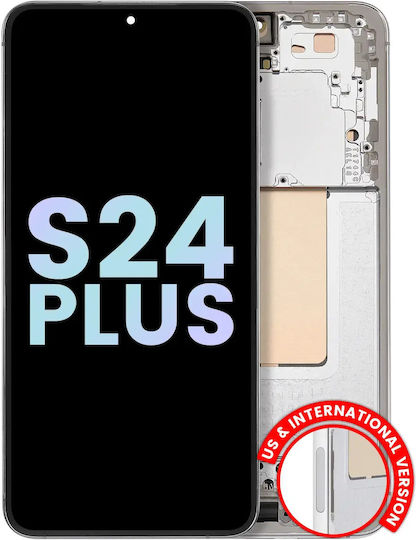 Oled Assembly Frame Samsung Galaxy S24 Plus 5g Us & International Version Service Pack Marble Grey