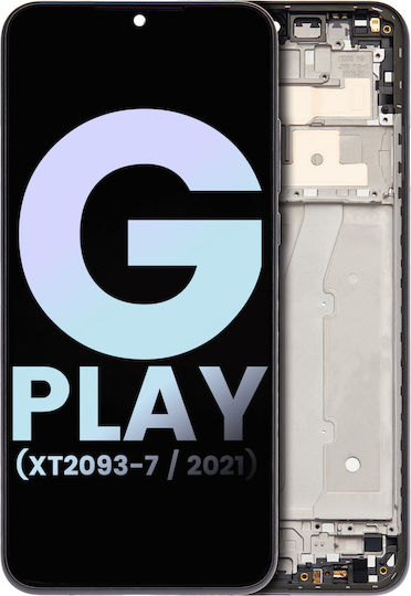 Lcd Assembly Frame Motorola Moto G Play Xt2093-7 2021 Genuine Oem Flash Gray