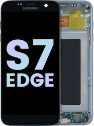 Ansamblu LCD cu ramă Samsung Galaxy S7 Edge Service Pack Negru Ansamblu LCD cu ramă Samsung Galaxy S7 Edge Service Pack Negru