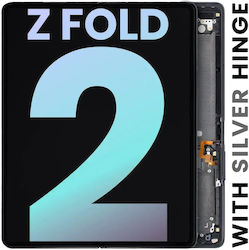 Inner Oled Assembly Frame Samsung Galaxy Z Fold 2 5g Service Pack Us & International Mystic Black Silver Hinge Inner Oled Assembly Frame Samsung Galaxy Z Fold 2 5g Service Pack Us & International Mystic Black Silver Hinge