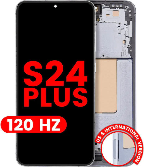 OLED Ersatzbildschirmrahmen Samsung Galaxy S24 Plus 5G US & International Version Aftermarket Plus 120Hz Saphirblau
