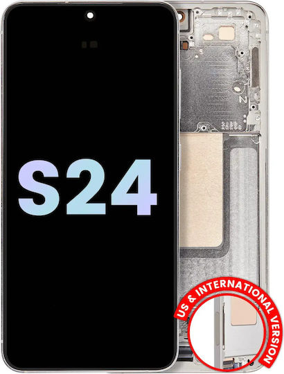 Oled Assembly Frame Samsung Galaxy S24 5g Us & International Version Service Pack Amber Yellow