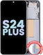 OLED Ersatzbildschirmrahmen Samsung Galaxy S24 Plus 5G US & Internationale Version Service Pack Saphirblau