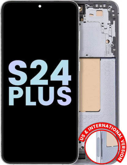 OLED Ersatzbildschirmrahmen Samsung Galaxy S24 Plus 5G US & Internationale Version Service Pack Saphirblau