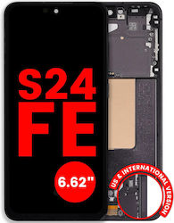 Oled Assembly Frame Samsung Galaxy S24 Fe 5g Us & International Version 6.62" Aftermarket Plus Graphite