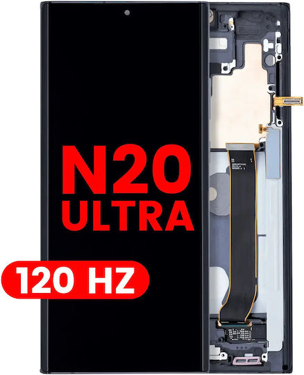 Oled Assembly Rahmen Samsung Galaxy Note 20 Ultra 5G Nachbau Plus 120Hz Mystic Schwarz