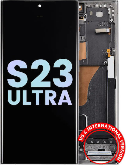 Oled Asamblare Cadru Samsung Galaxy S23 Ultra 5g Us și International Service Pack Verde