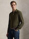 Custom Polo Herrenbluse Olive