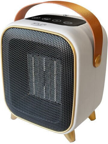 Adler Ceramic Floor Standing General Use Fan Heater White 1000W