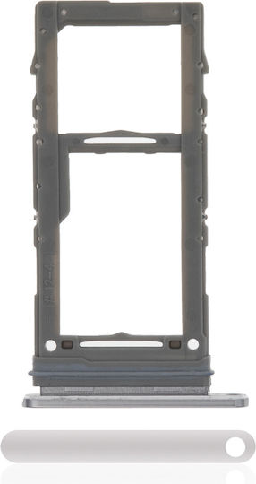 Single Sim Card Tray Samsung Galaxy Note 10 Plus 5g Aura Glow Silver