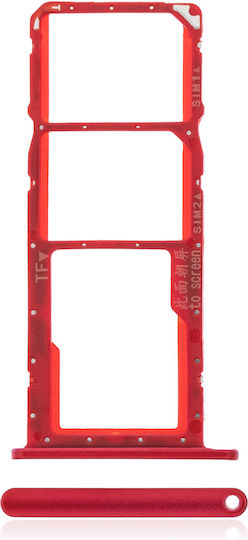 Dual Sim Card Tray Huawei Y7 2019 Coral Red