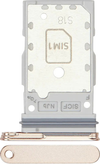 Dual Sim Kartenhalter Samsung Galaxy S25 S25 Plus Premium Rosa Gold