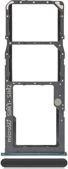 Dual SIM Kartenhalter Samsung Galaxy A51 4G A515 2019 Prism Crush Schwarz