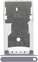 Sim Card Tray Xiaomi Redmi Note 4x Platin-Silber Sim Card Tray Xiaomi Redmi Note 4x Platin-Silber