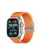 Apple Watch 42 44 45 46 49mm Xdfind Αλεξίπτωτο Λουράκι Ελαστικό Νάιλον Πορτοκαλί