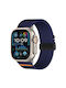 Apple Watch 38 40 41 S10 42mm Xdfind Parachute Elastic Nylon Strap Midnight Blue