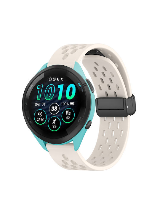 Каишка Garmin Forerunner 255 265 Vivoactive 4/venu 2 22mm Силиконова Магнитна Закопчалка Starlight
