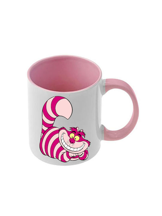 Tasse Alice Rosa Mit Griff und Innerem