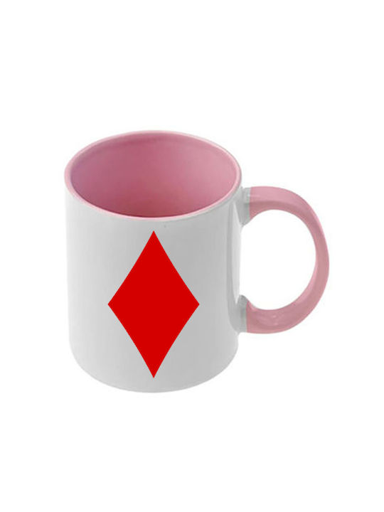 Tasse Alice Rosa Mit Griff und Innerem