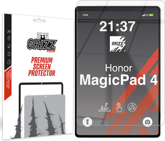 Grizzglass Hybridglass Tabletschutzfolie Kompatibel Honor MagicPad 4 Transparent