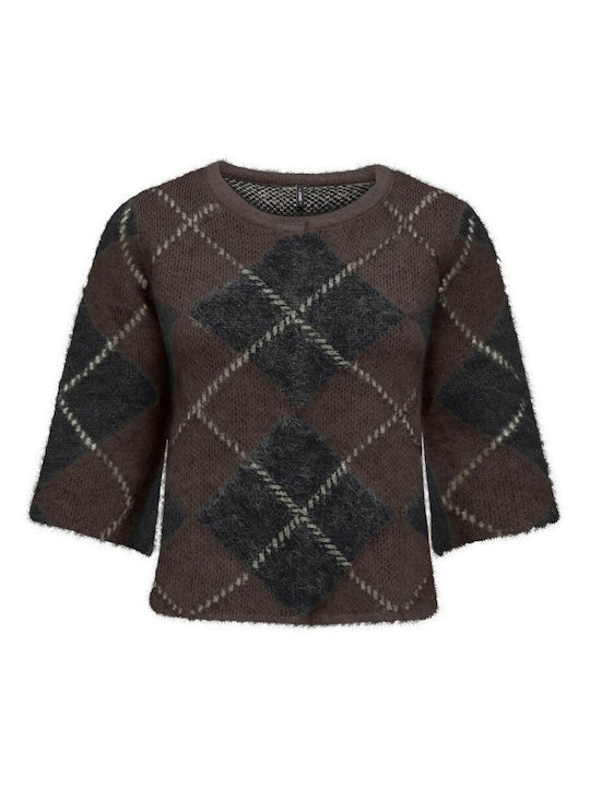 Only Women's Short-Sleeve Brown Blouse