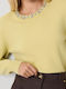 Women's Long Sleeve Sweater Light Green
