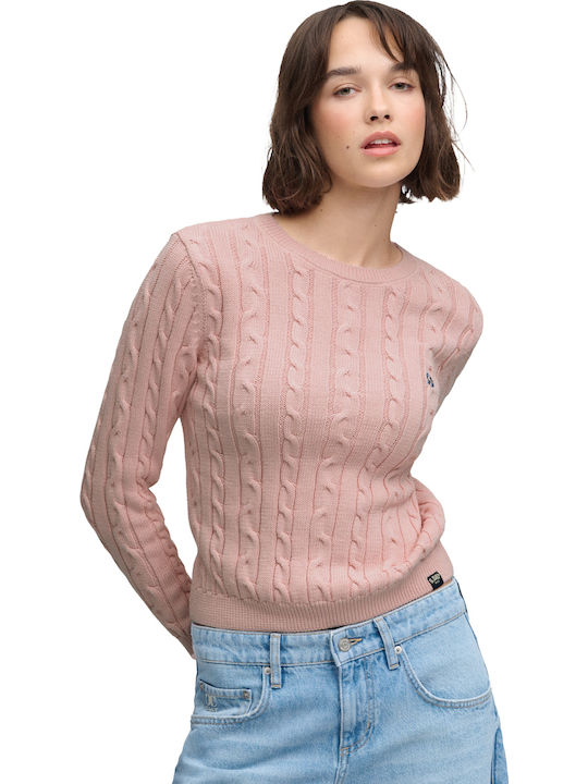Superdry Γυναικεία Μπλούζα Pale Pink