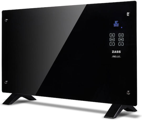 Zass Convector De Pardoseală 2500W Cu Termostat Electronic Negru