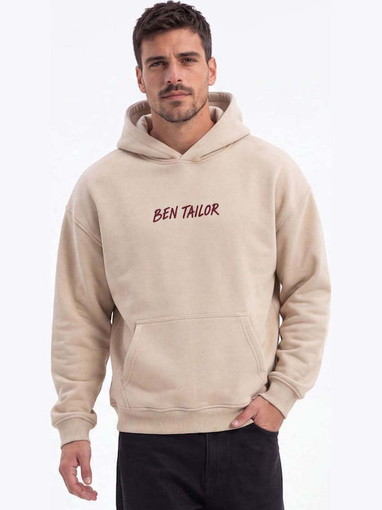 Ben Tailor Beige Hoodie Sweatshirt