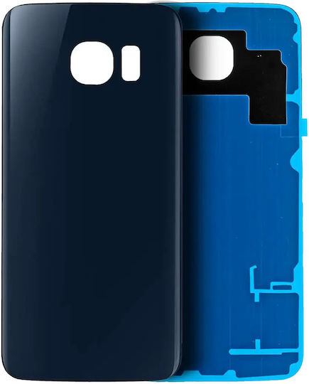 Sticlă Spate Samsung Galaxy S6 Fără Logo Aftermarket Plus Negru Safir