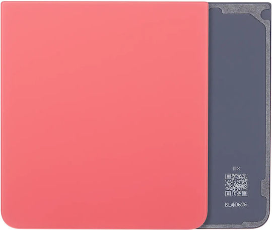 Bottom Back Cover Glass Samsung Galaxy Z Flip 7 5g No Logo Aftermarket Plus Coral Red