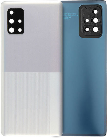 Back Cover Glass Camera Lens Samsung Galaxy A71 A715 2020 Service Pack Prism Crush Silver