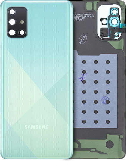 Back Cover Glass Camera Lens Samsung Galaxy A71 A715 2020 Service Pack Prism Crush Blue