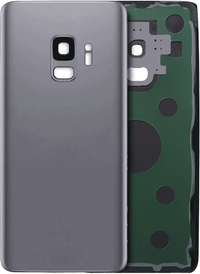 Sticlă Spate Lentilă Cameră Samsung Galaxy S9 Fără Logo Aftermarket Plus Titanium Gri