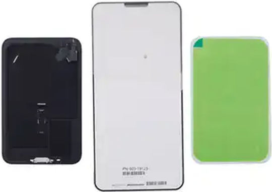 Задно Стъкло С Магнит Magsafe И Nfc И Фенер Гъвкав Кабел За iPhone 17 Pro Max Оригинален OEM Сребрист
