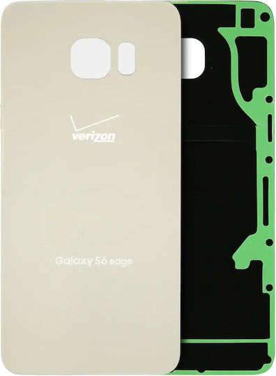 Rückseitiges Glasabdeckung Samsung Galaxy S6 Edge Plus Verizon 4G Service Pack Gold